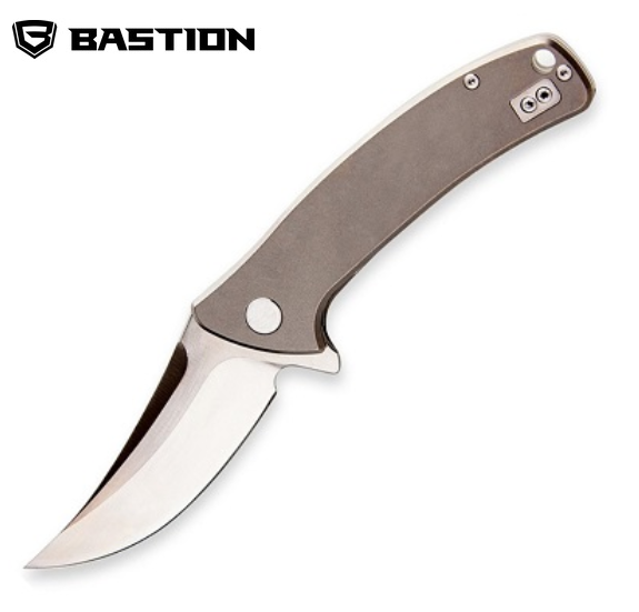 Bastion Persauder Flipper Framelock Knife, D2, Titanium, BSTN234
